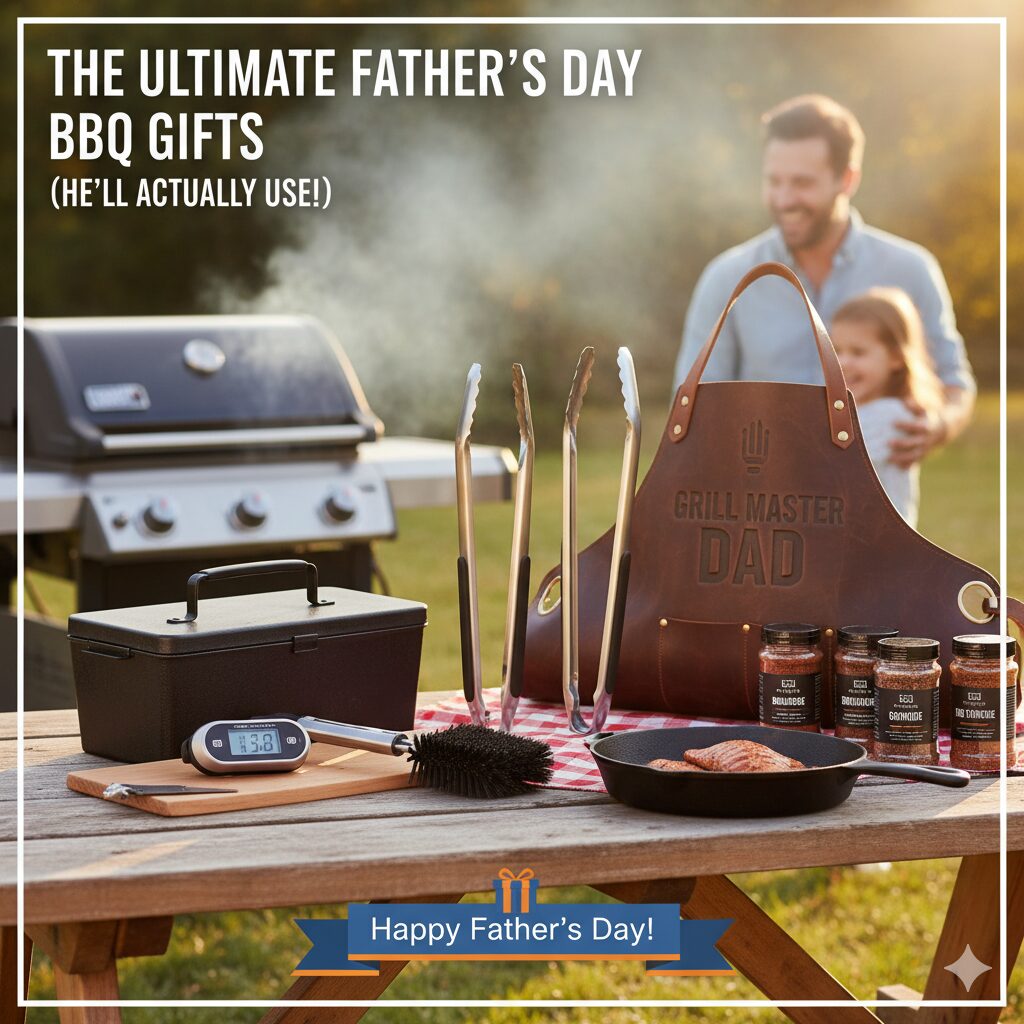 Father's Day BBQ with Dad at the grill.