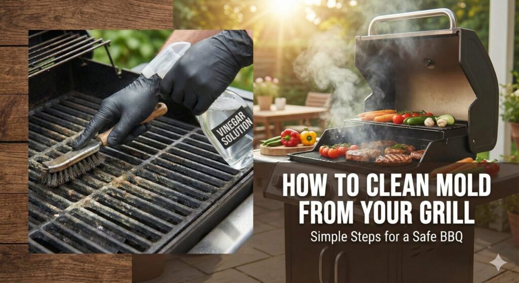 how to clean mold from grill