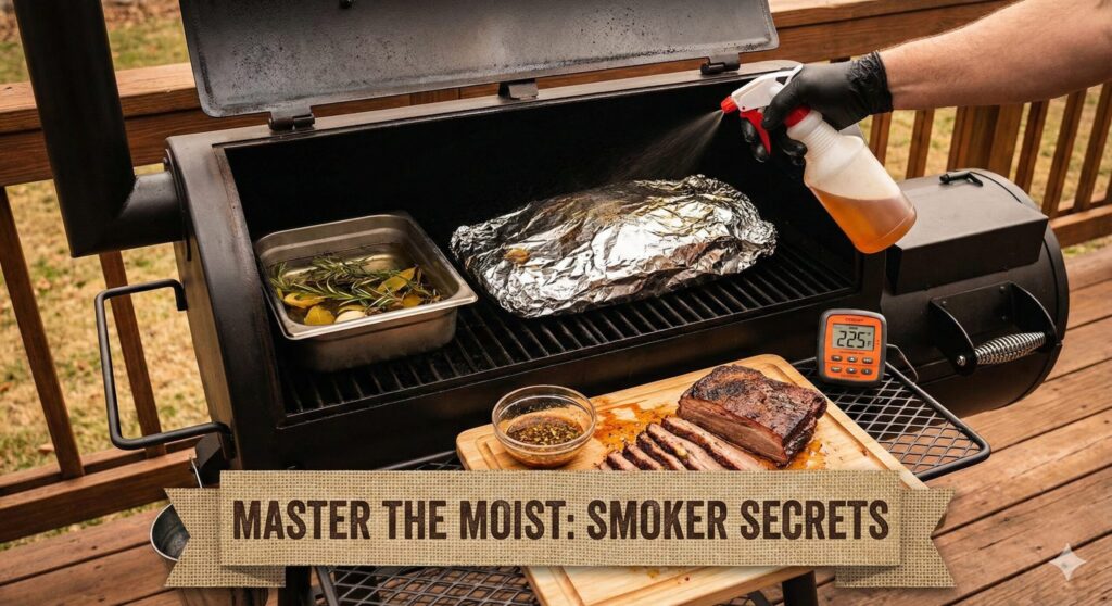 how to keep meat moist in smoker