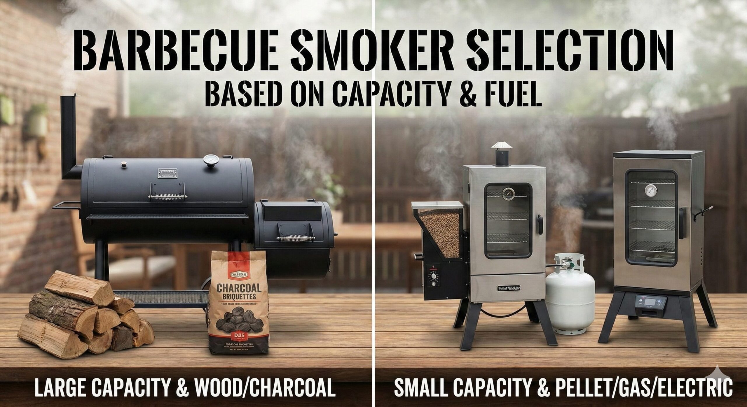 A collection of the best barbecue smokers: pellet, charcoal, and offset