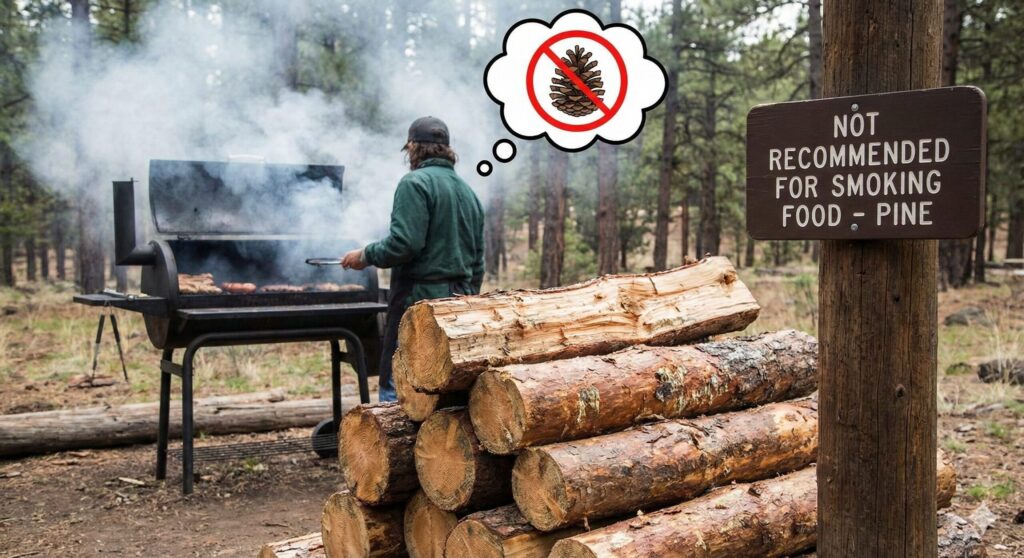 Can you smoke with pine wood