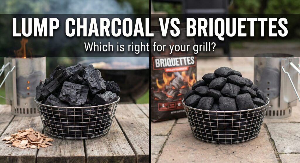 Lump Charcoal vs Briquettes